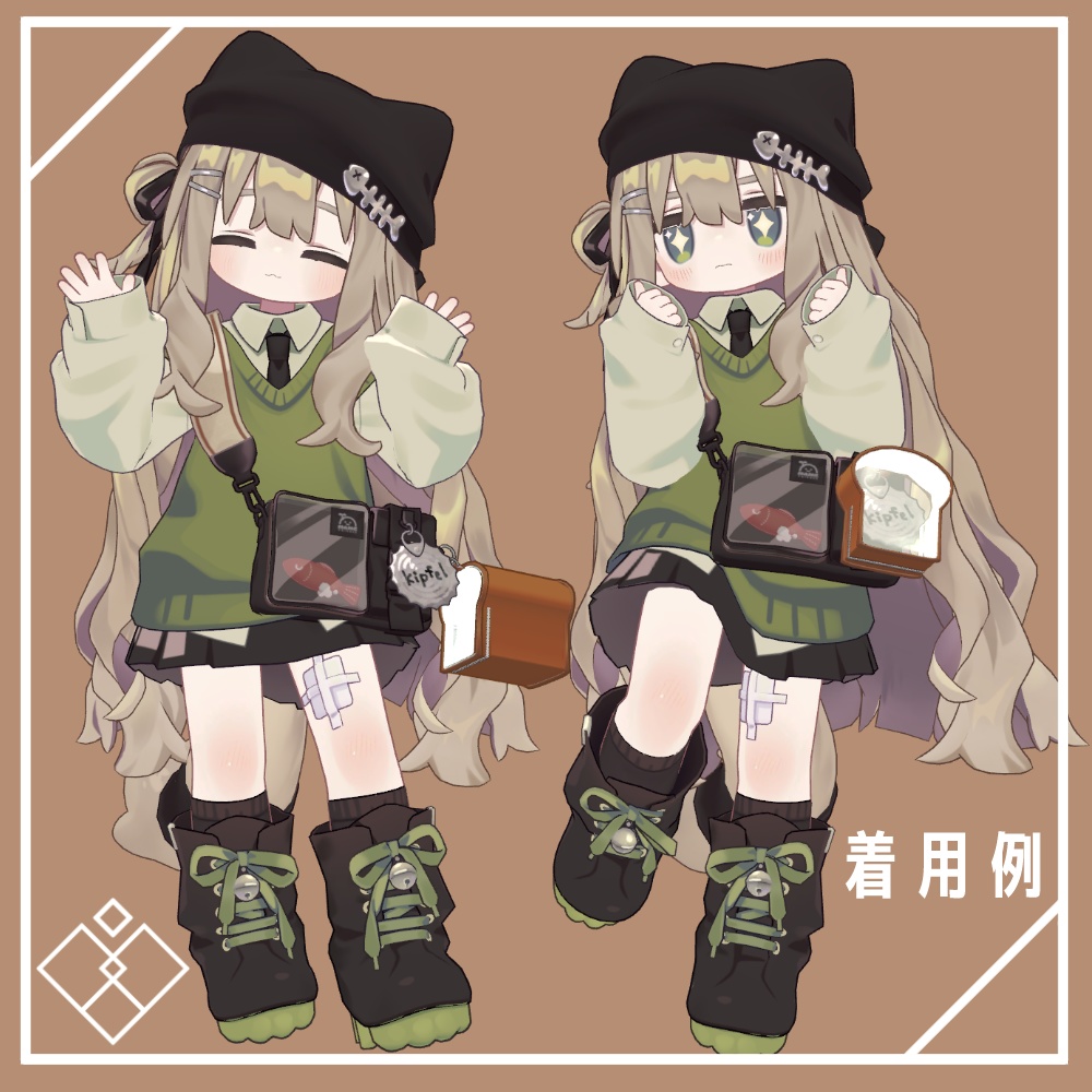 【中身が見える!】しょくぱんクリアポーチ