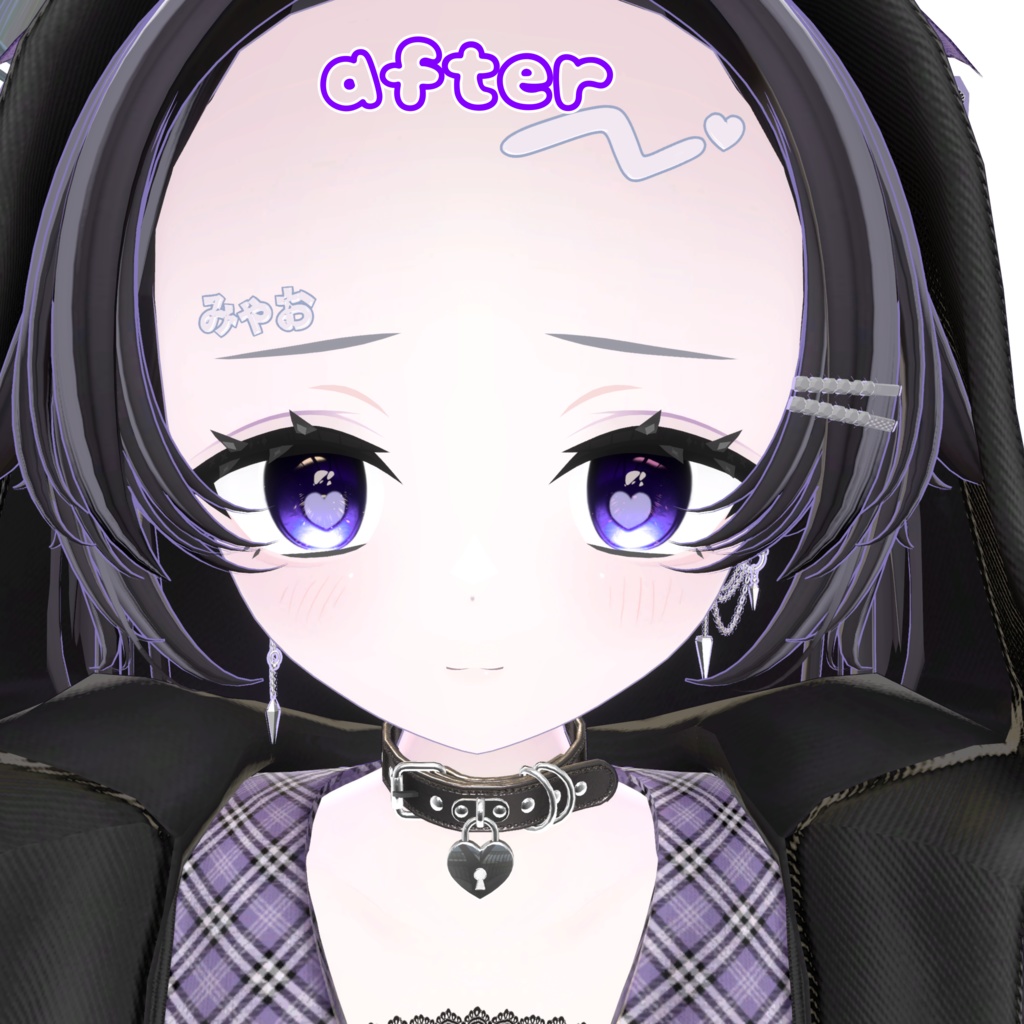 あのめあちゃん漫画風メイク&ボディテスクチャ
