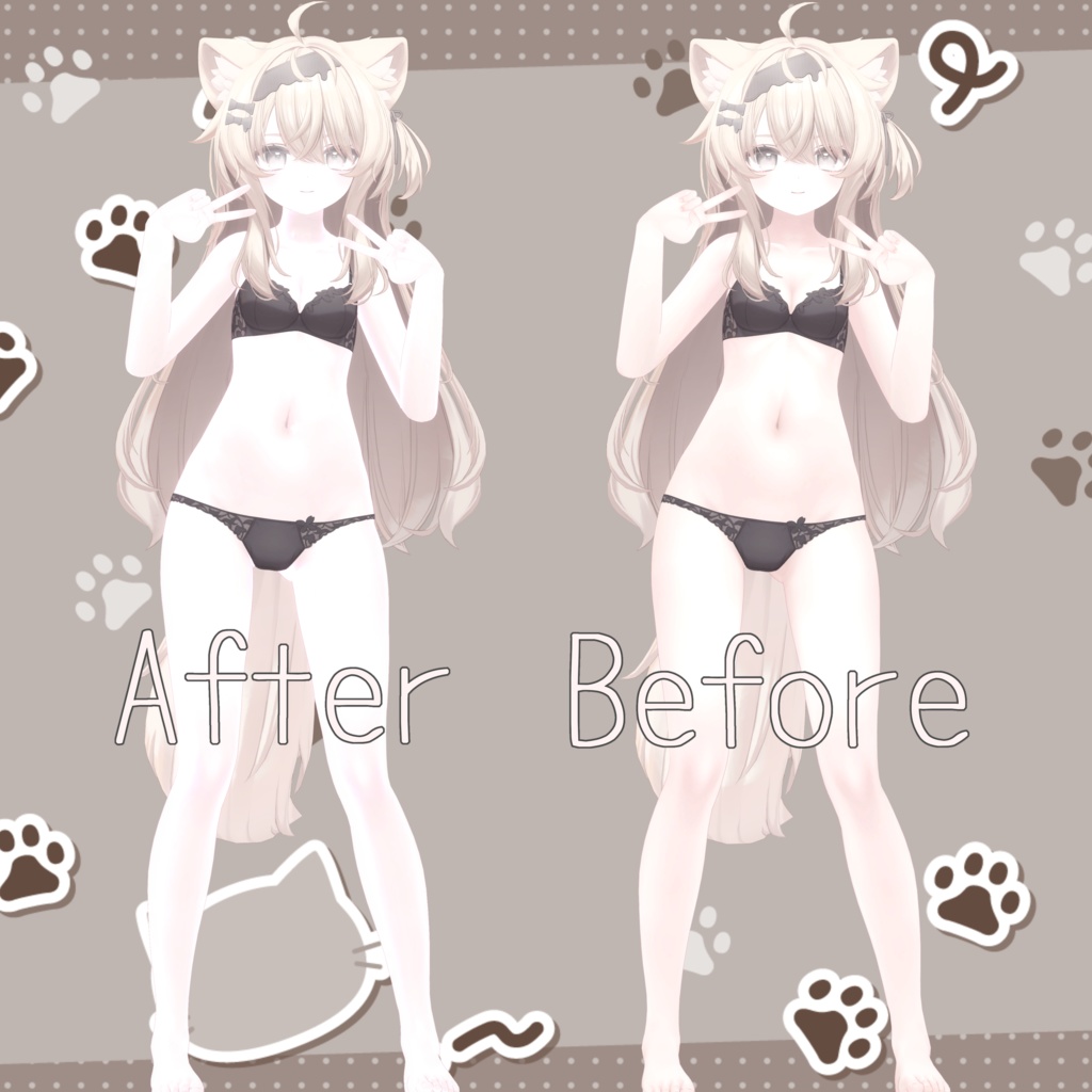 Ekuちゃんピンクつやマテリアル【Face&Body】