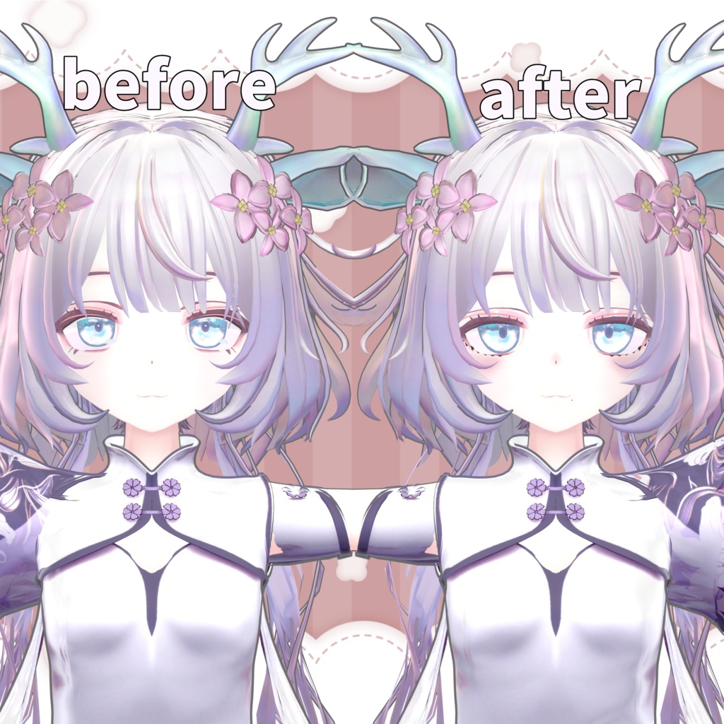【レンフアちゃん専用】ピンクメイクテクスチャ
