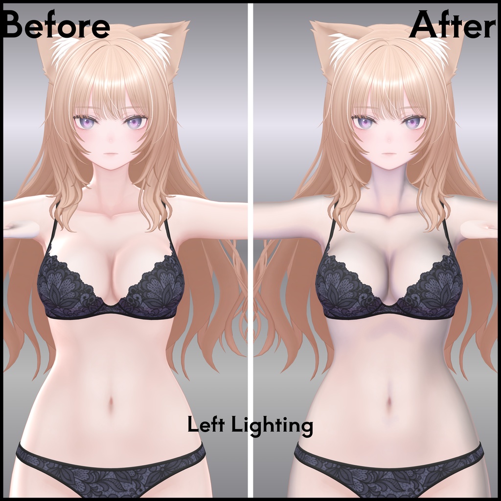 リアルスキンマテリアルプリセット【liltoon用】