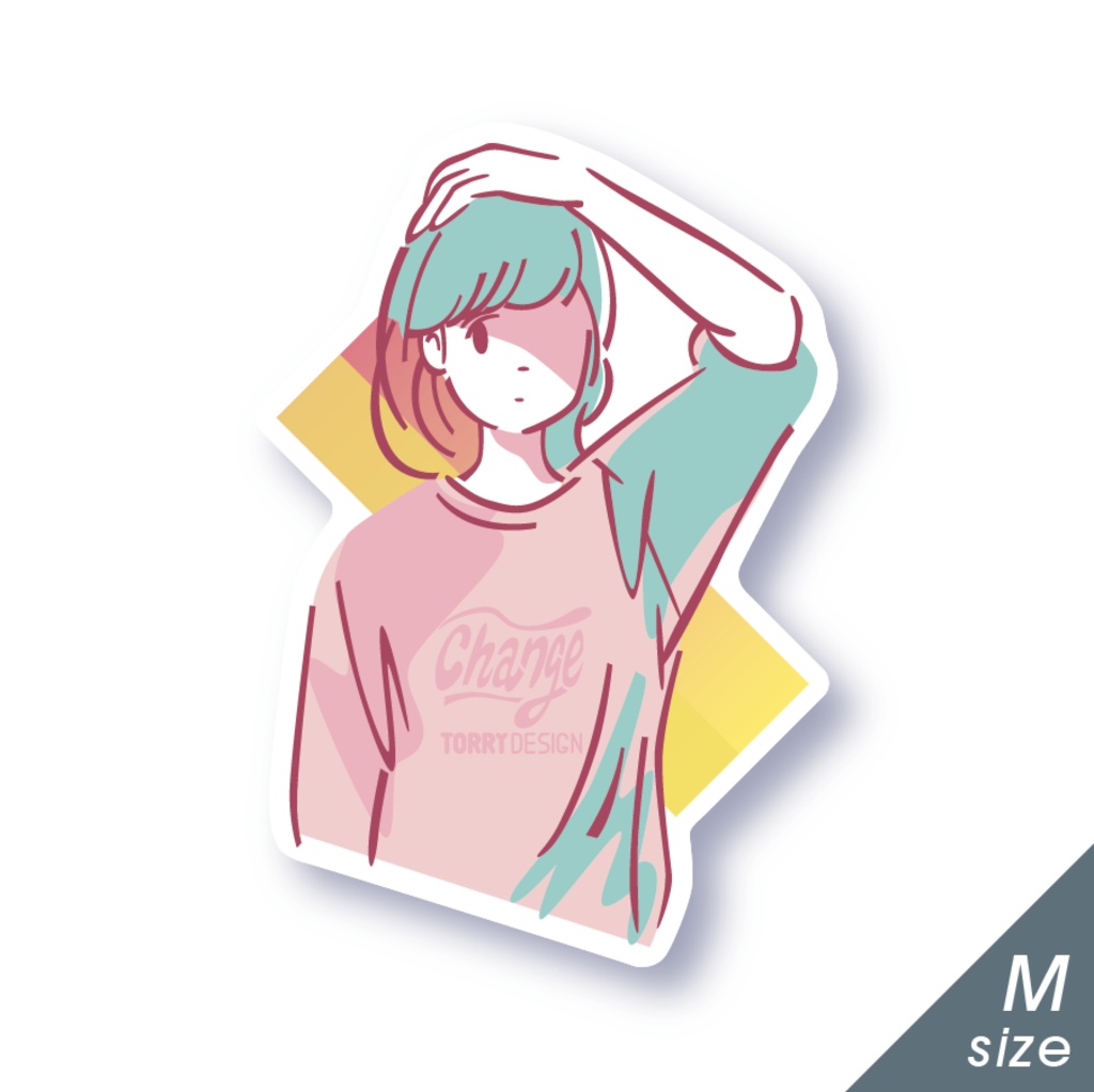 ステッカー「Change」Mサイズ
