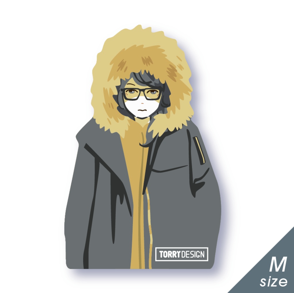 ステッカー「フード」Mサイズ