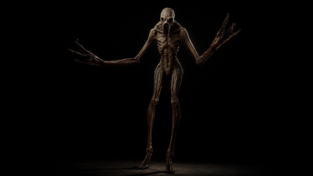 VRChat対応オリジナル3Dモデル【Horror Creature 3DAvatar】