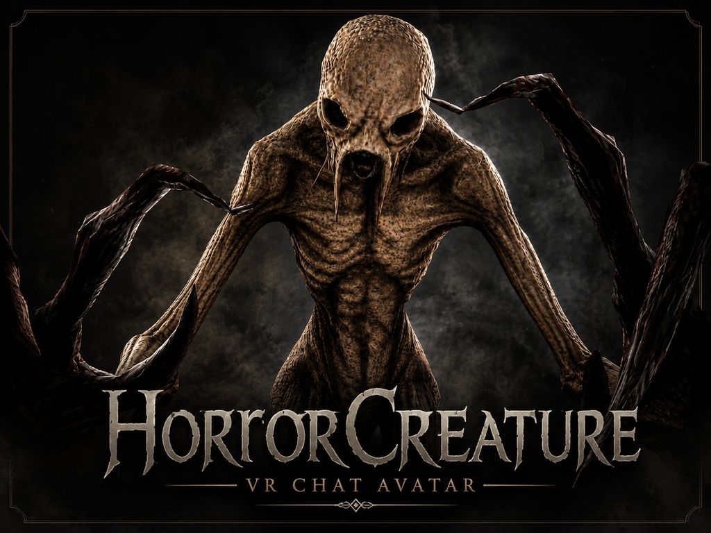 VRChat対応オリジナル3Dモデル【Horror Creature 3DAvatar】