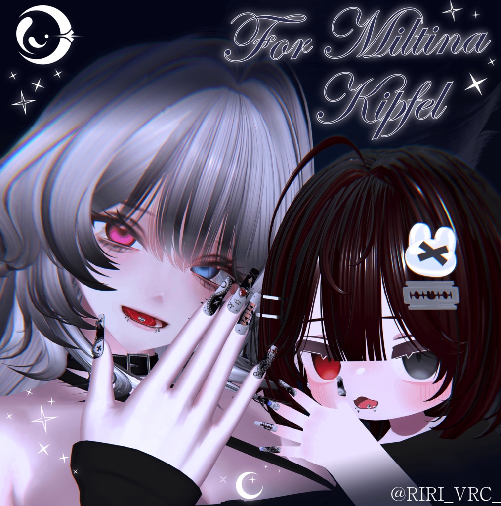 【11アバター対応】†MoonlitCrescentNail†