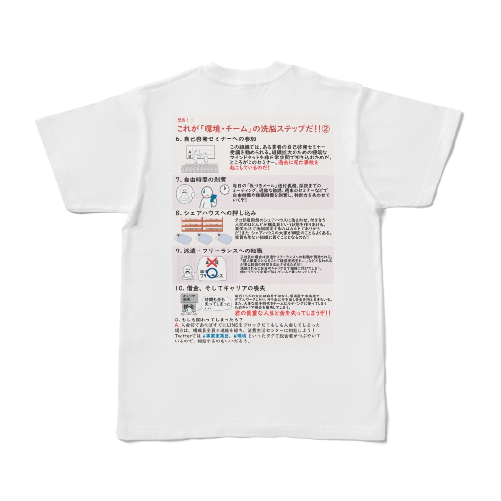環境・チーム注意喚起Tシャツ②