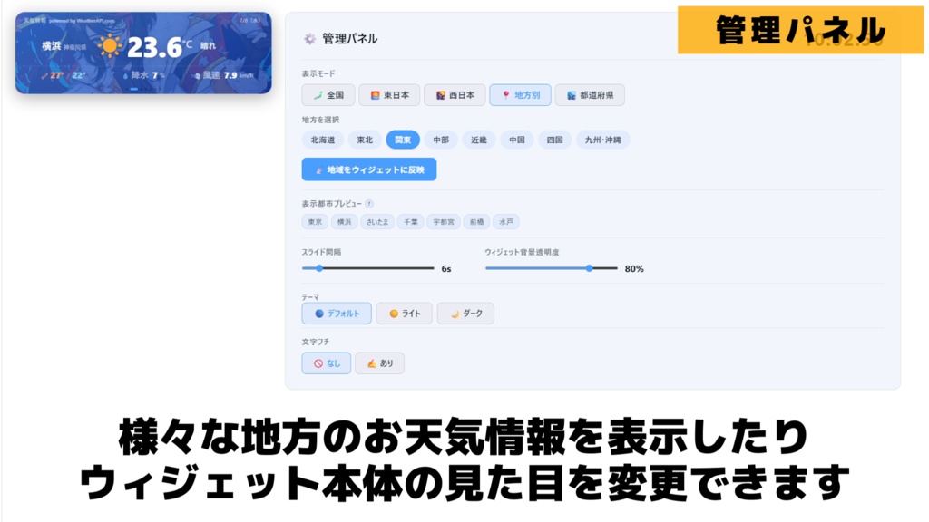 【OBS】「お天気キャスター」に誰でもなれるツール!【配信のアクセントに!】