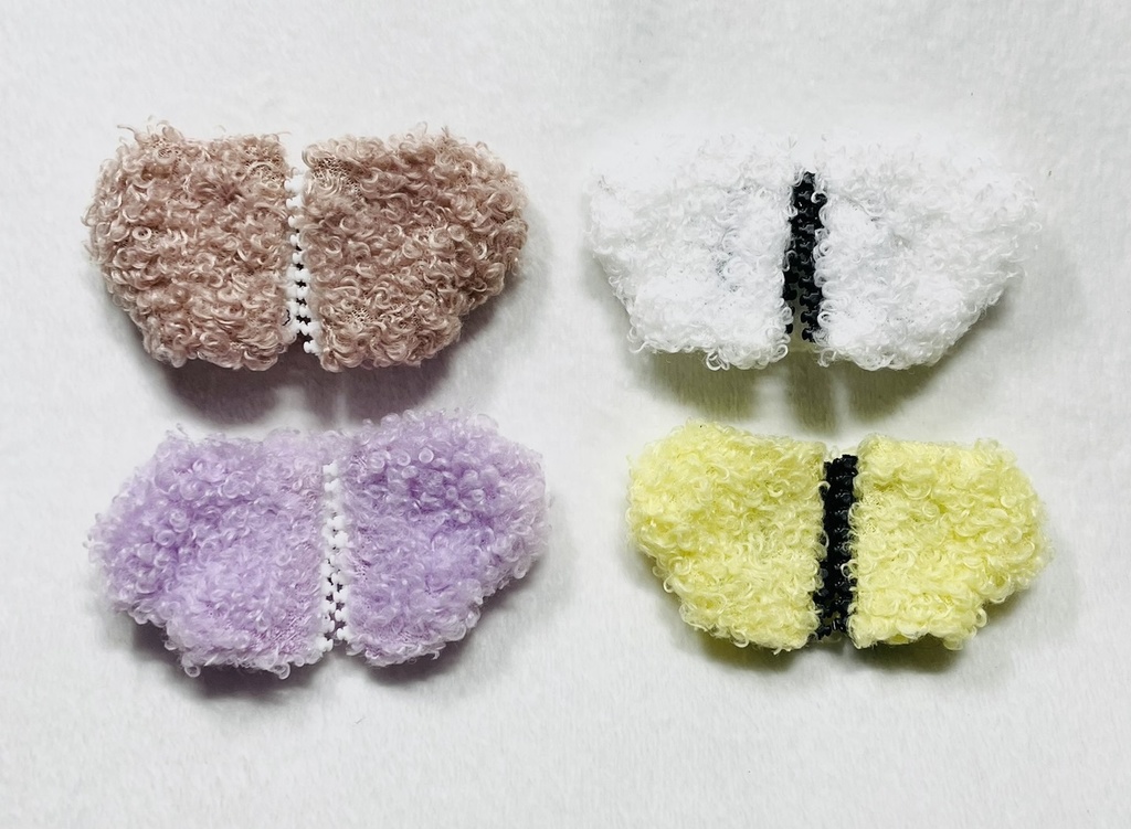 もこもこボアブルゾン(10cm・12cm・ちびぐるみ・にじぱぺっと・ちみけもますこっと)