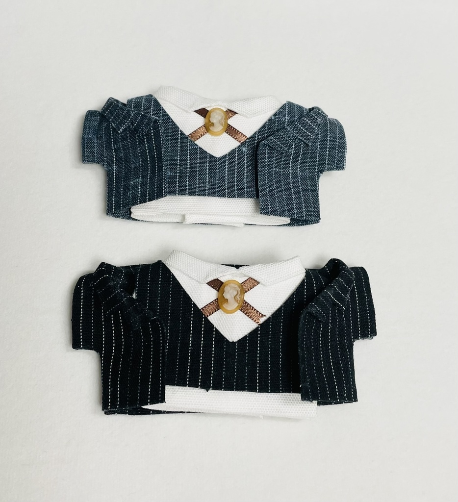 英国紳士風スーツ(10cm・12cm・ちびぐるみ・にじぱぺっと・ちみけもますこっと)