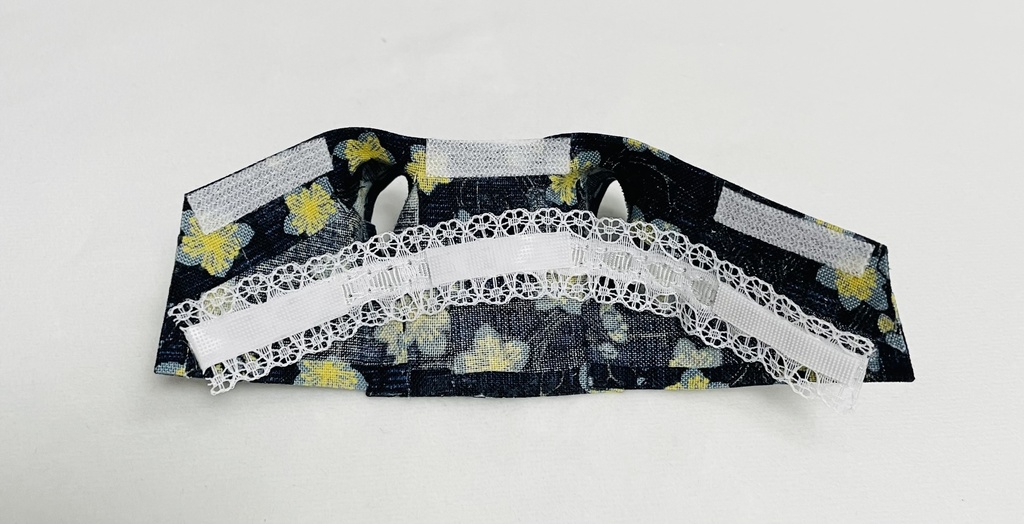 レース襟つき洋風着物(10cm・12cm・ちびぐるみ・にじぱぺっと・ちみけもますこっと)