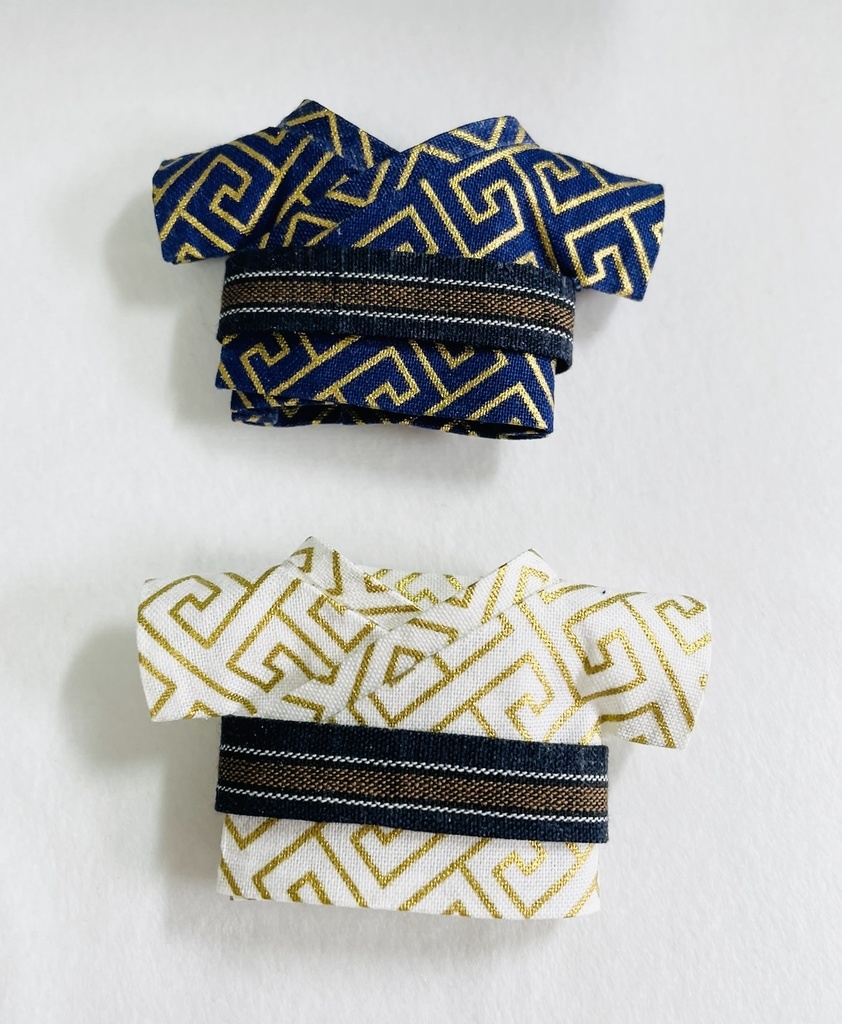 工字繋ぎ模様の着物