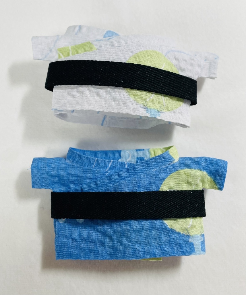 葉っぱカエルの浴衣(10cm・12cm・ちびぐるみ・にじぱぺっと・ちみけもますこっと)