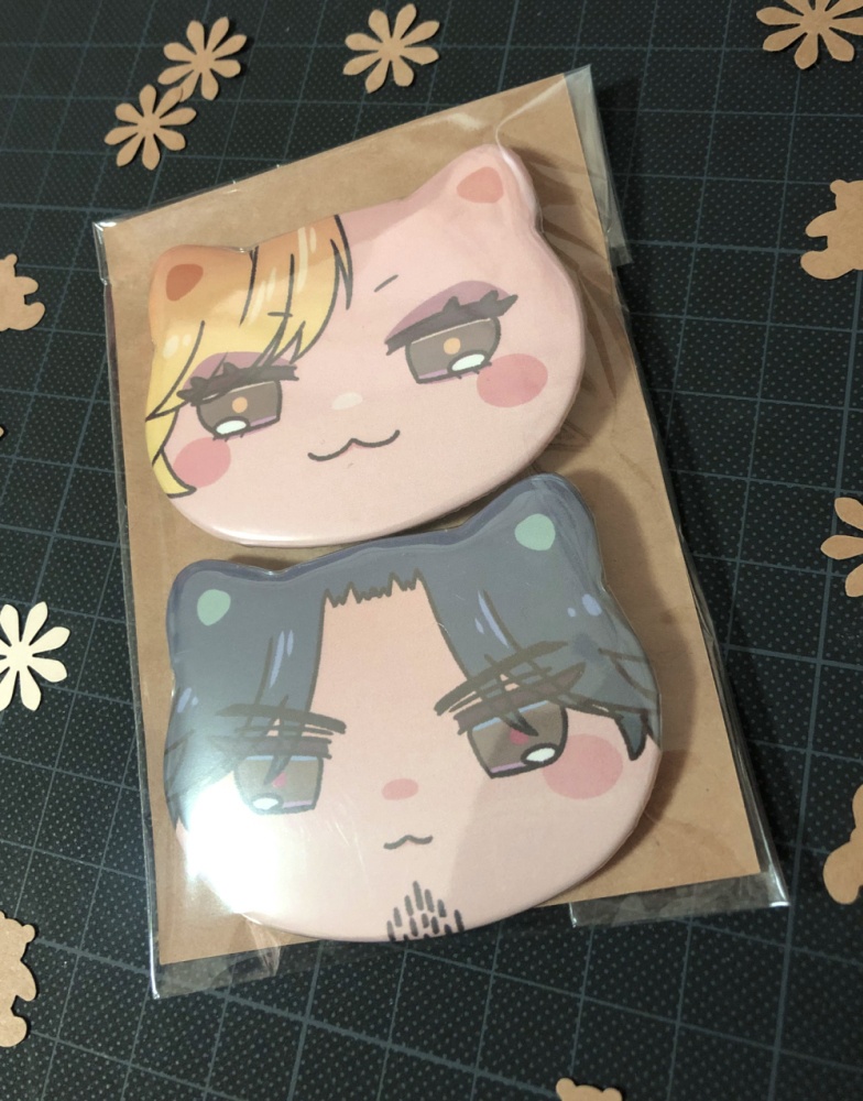 けもみみ缶バッジ（都・松平）