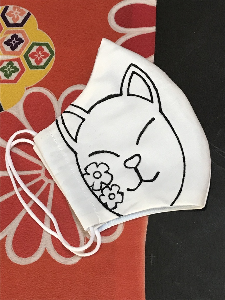 布マスク　真菰