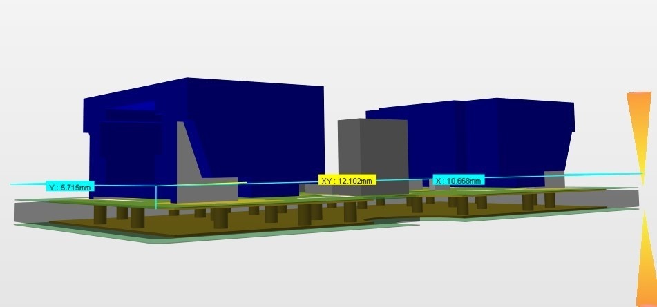 模型電飾用磁気スイッチ基板