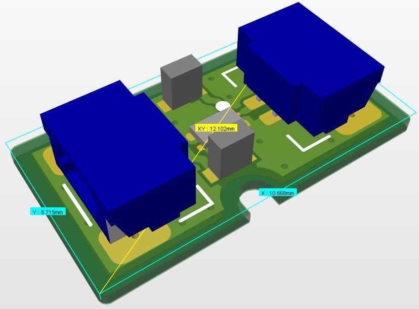 模型電飾用磁気スイッチ基板