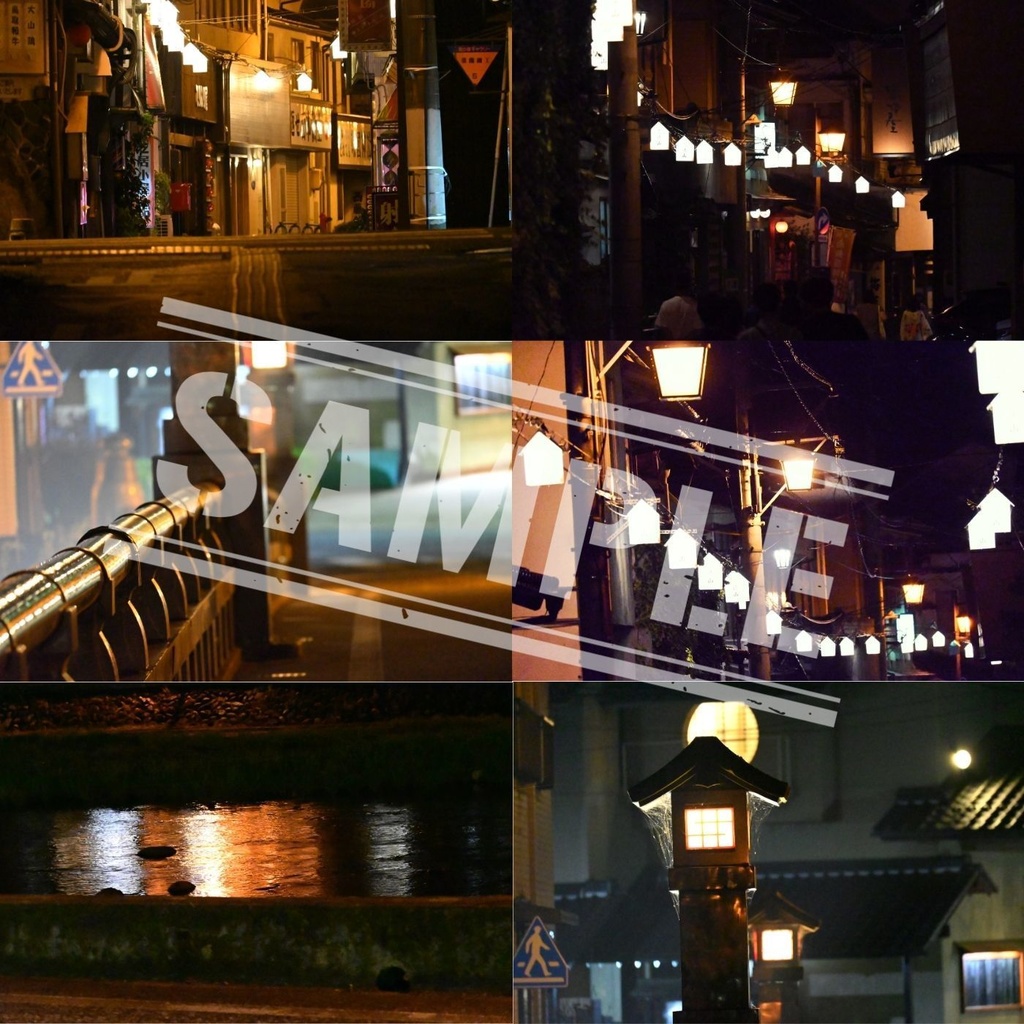 【写真素材】温泉街の写真素材集【TRPG・ゲーム制作】