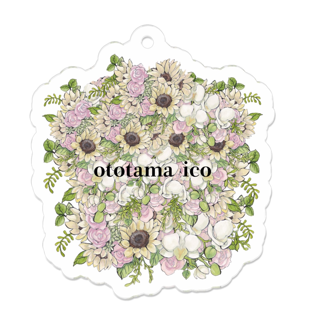 ブーケ　アクリルキーホルダー