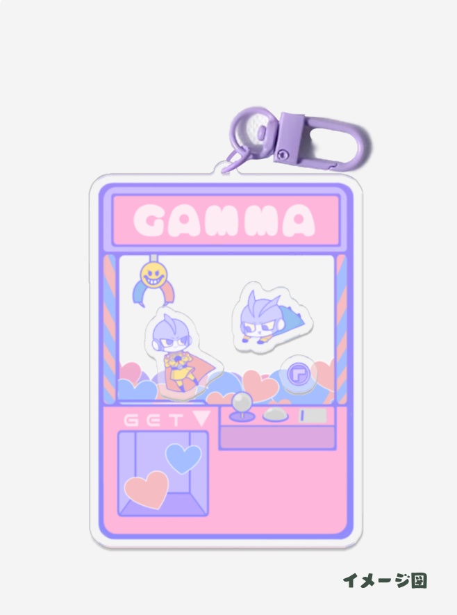 ガンマちゃんのハートキャッチャー💙❤️アクリルキーホルダー