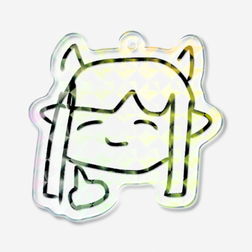 キラキラなかゆびアクキー