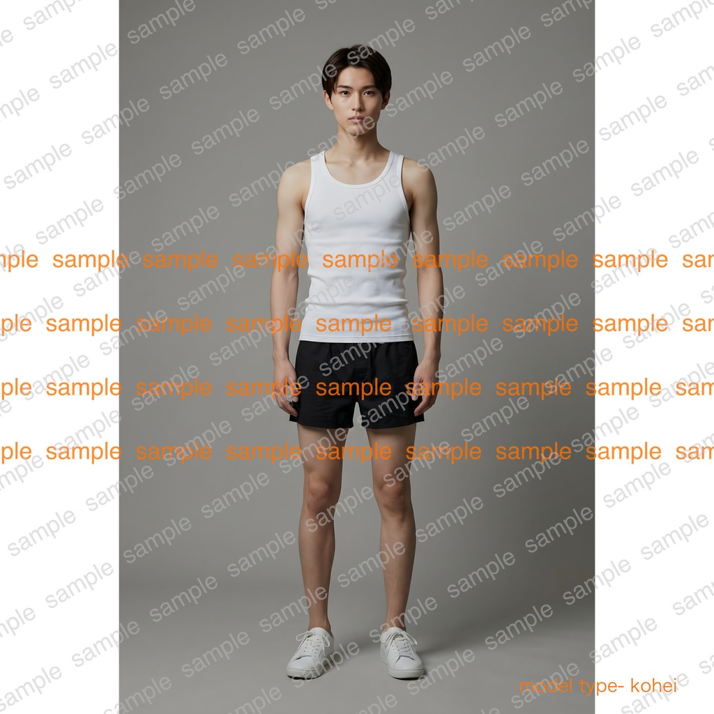アジア系男性モデル素体 /   model type : kohei