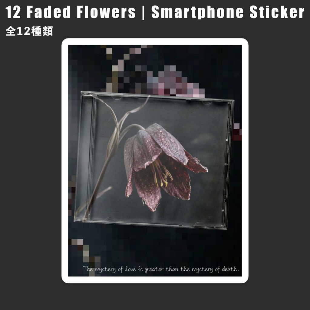 12 Faded Flowers | Smartphone Sticker