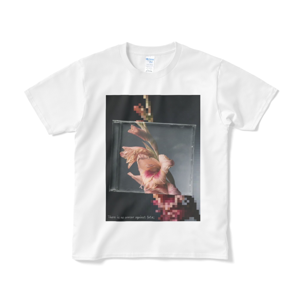 12 Faded Flowers | Standard White T-shirt | 05: Gladiolus (グラジオラス)