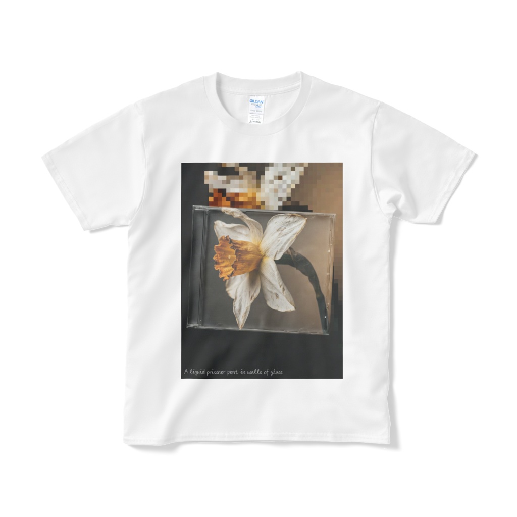 12 Faded Flowers | Standard White T-shirt | 09: Narcissus (水仙) 