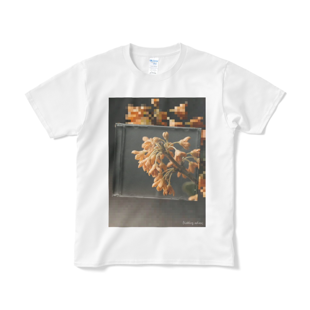 12 Faded Flowers | Standard White T-shirt | 10: Sweet Osmanthus (金木犀)
