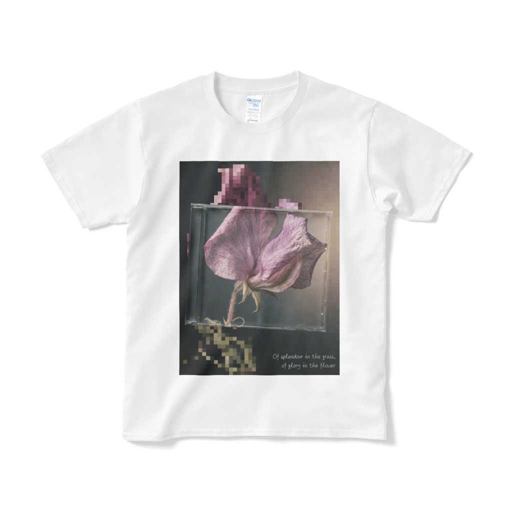 12 Faded Flowers | Standard White T-shirt |11: Sweet Pea (スイートピー)