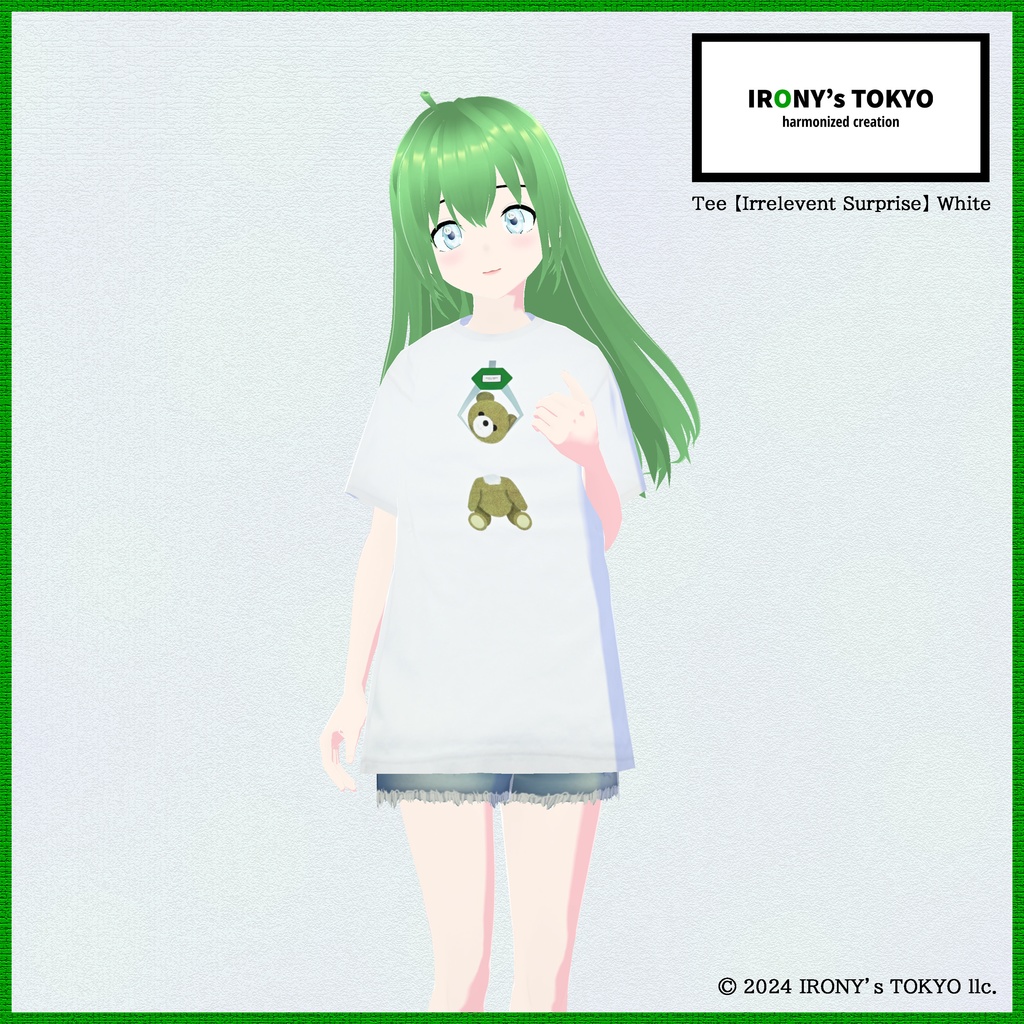 IRONY's TOKYO Tee 【Irrelevant Surprise】 Black
