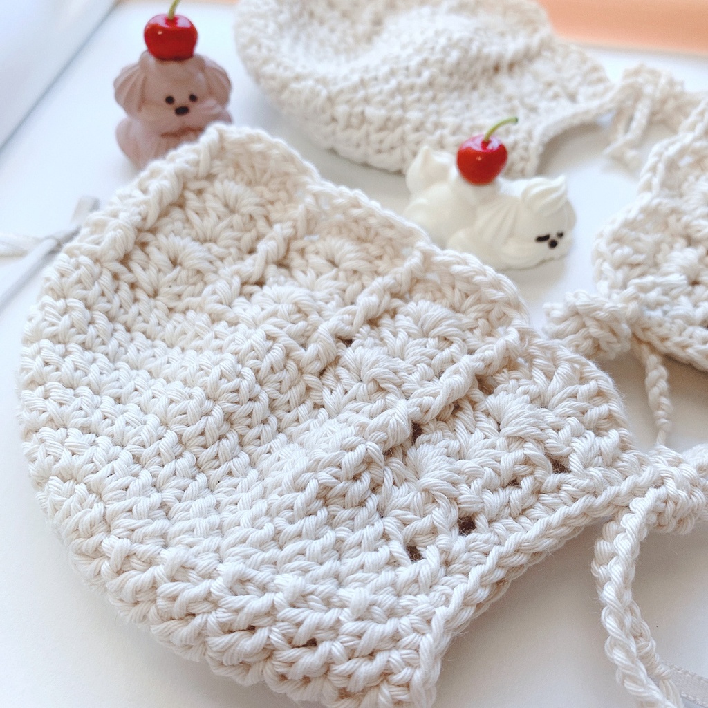 ぬい用ボンネット帽