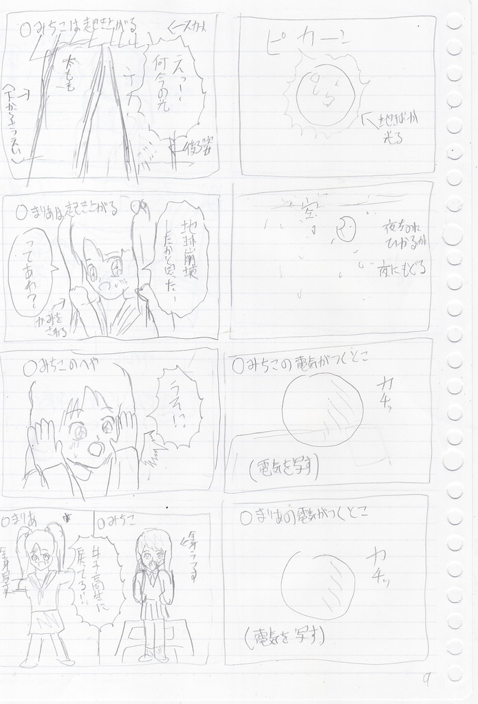 【DL版】自主制作映画「元女子高生VS元女子高生」の絵コンテ(58ページ)