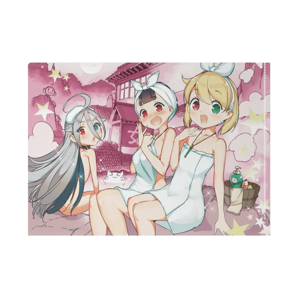 扉絵 A4クリアファイル【黒髪巫女とマリアウィッチ】