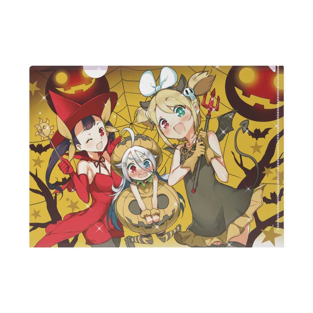 扉絵 A4クリアファイル【黒髪巫女とマリアウィッチ】