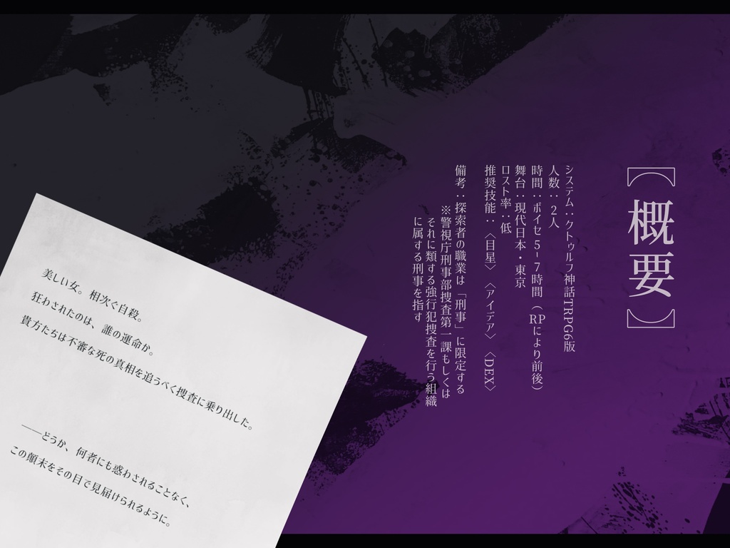 CoC6th『テッセンの箱庭』SPLL:E194789