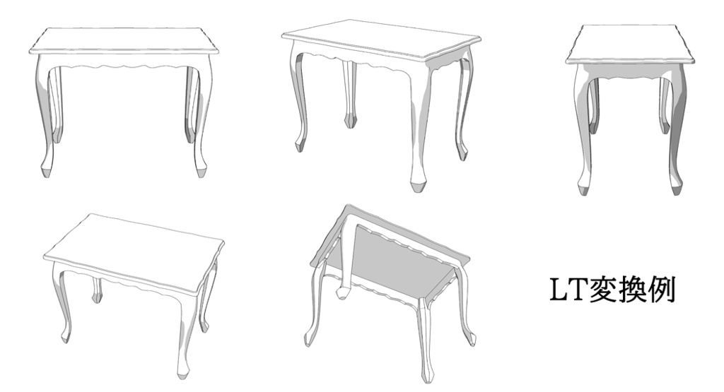 【3D】アンティークテーブル01