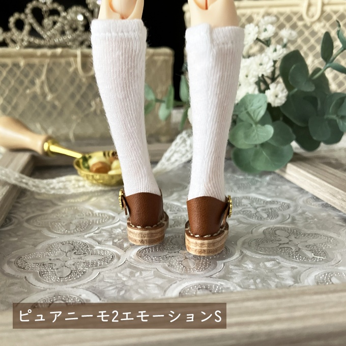 1/6ドール用Tストラップシューズ