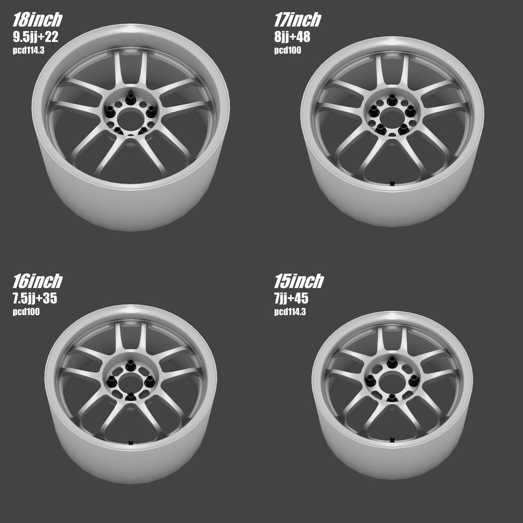 軽量ホイールシリーズ 『SPH035CP』