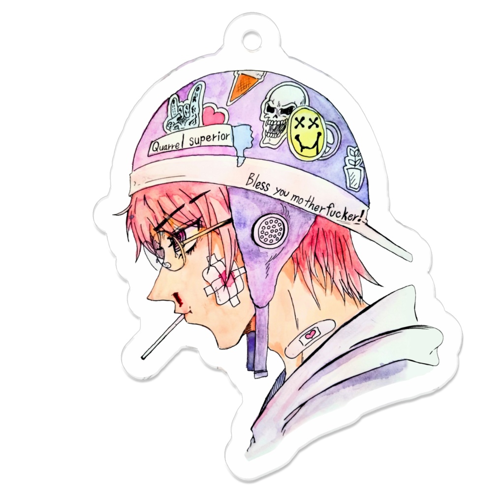 水彩少年のキーホルダー