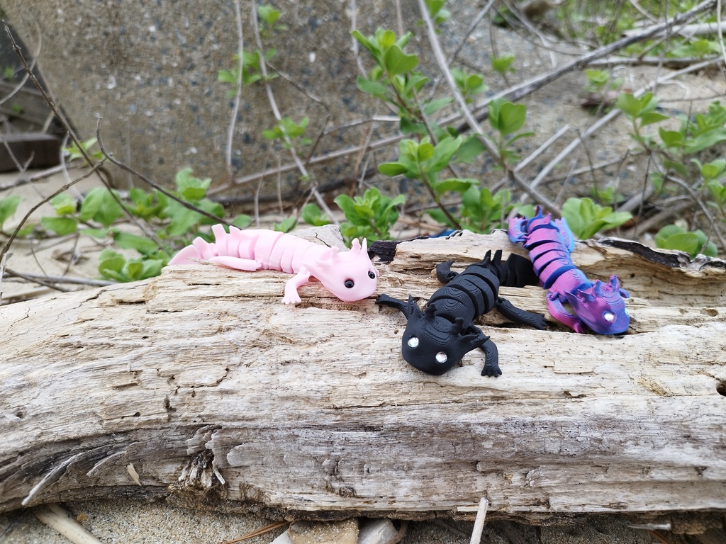 くねくねうぱぱ ウーパールーパー 3Dプリンター雑貨