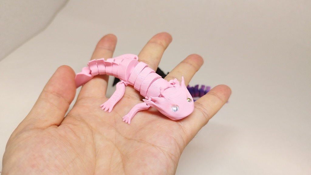 くねくねうぱぱ ウーパールーパー 3Dプリンター雑貨