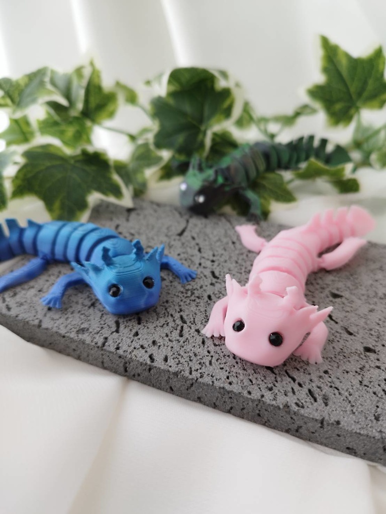 くねくねうぱぱ ウーパールーパー 3Dプリンター雑貨