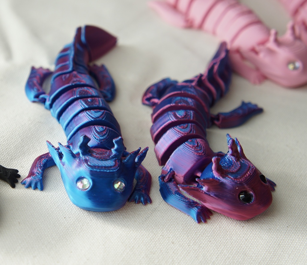 くねくねうぱぱ ウーパールーパー 3Dプリンター雑貨