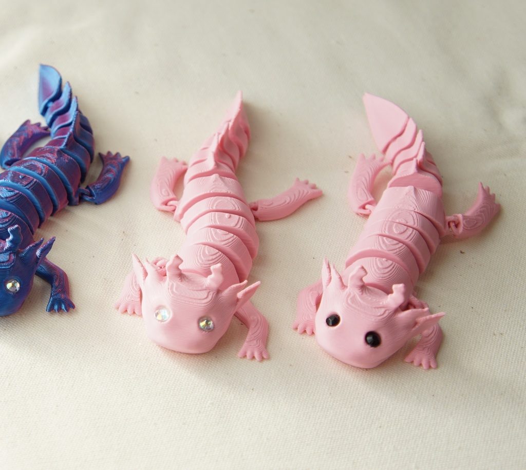 くねくねうぱぱ ウーパールーパー 3Dプリンター雑貨