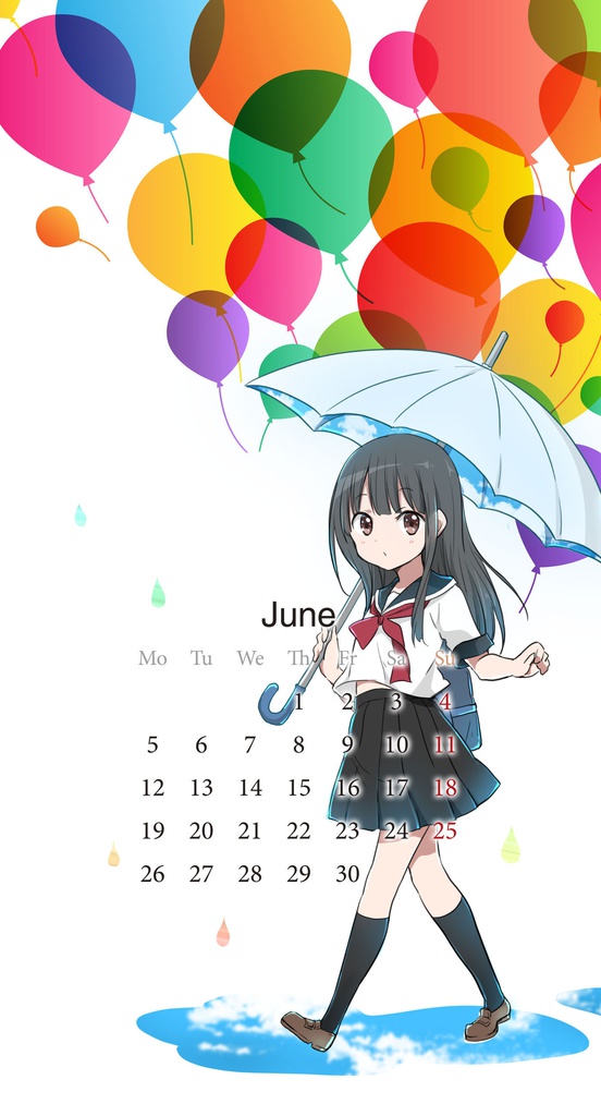 6月のカレンダー
