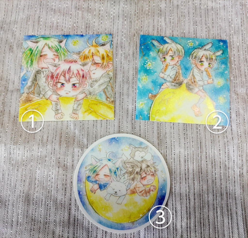 【ムーンハーベスト展】ステッカー 【普通郵便発送】