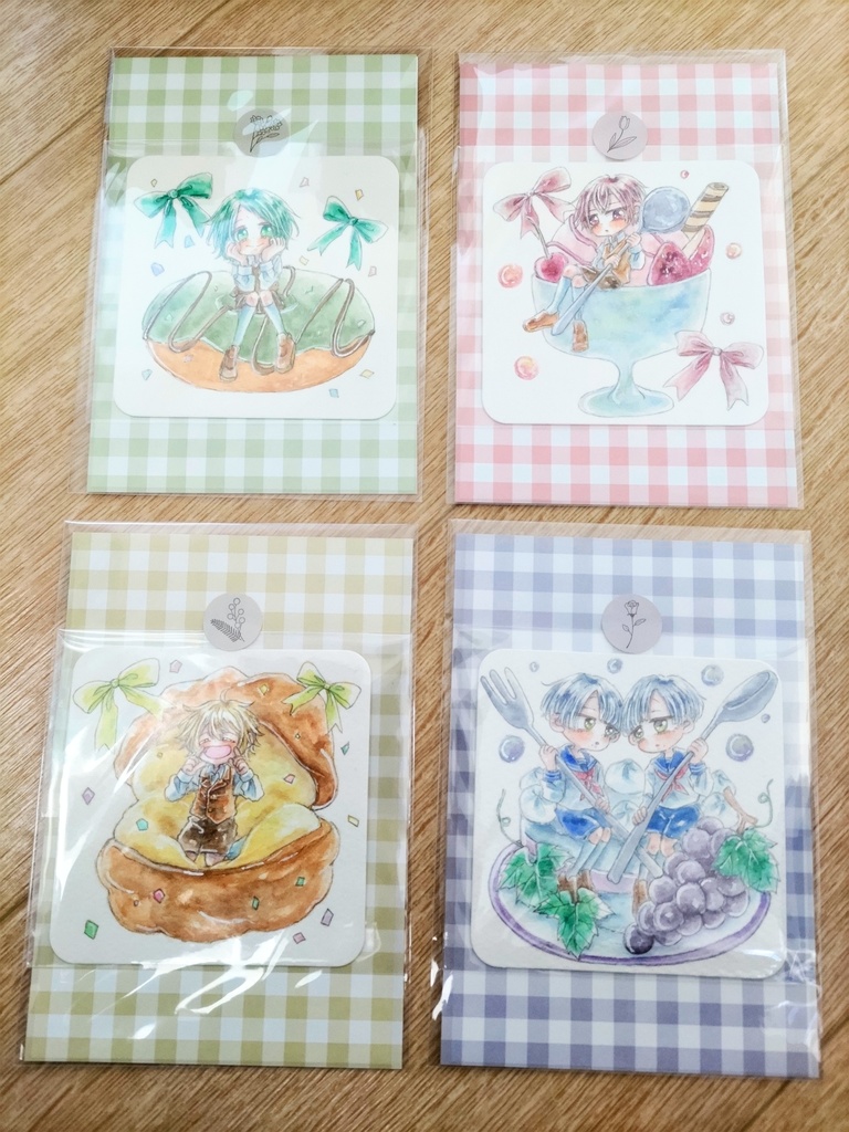 お菓子なキャラ展 てのひらペーパー2