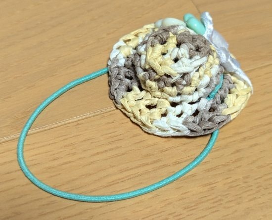 ぬい麦わら風帽子　レモンミント